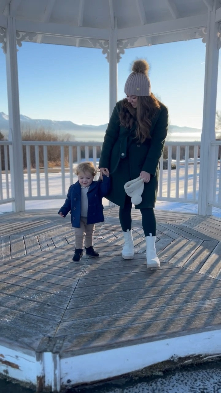 Comfort, warmth and style in my coat by @norwegian_wool it’s cashmere wool exterior allows for a streamlined and classic look, but the interior is down filled!! Linked Bennett’s coat too 

#LTKSeasonal #LTKstyletip #LTKfamily