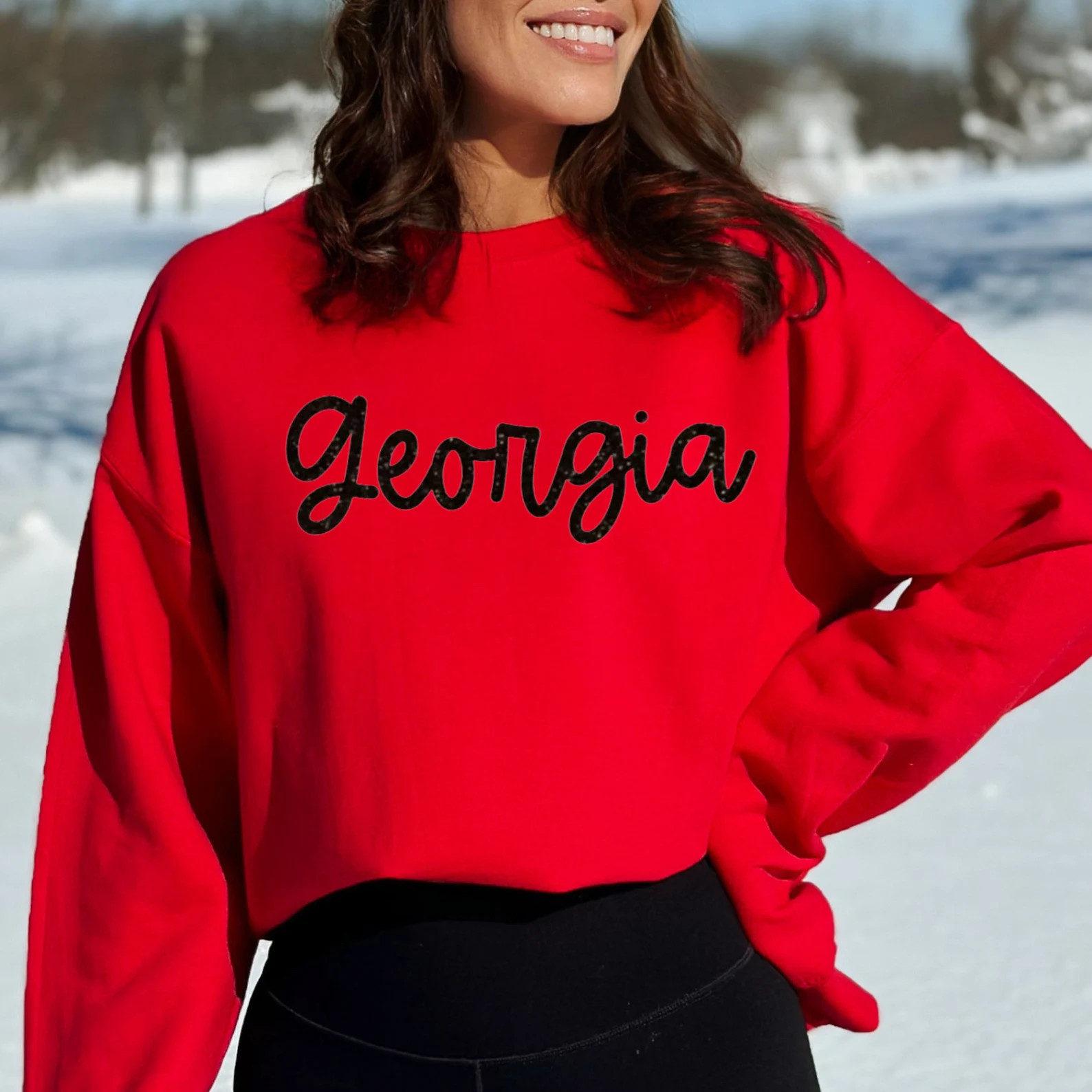 Georgia Glitter Tee / Cute Georgia Shirt / Bulldog Sweatshirt - Etsy | Etsy (US)