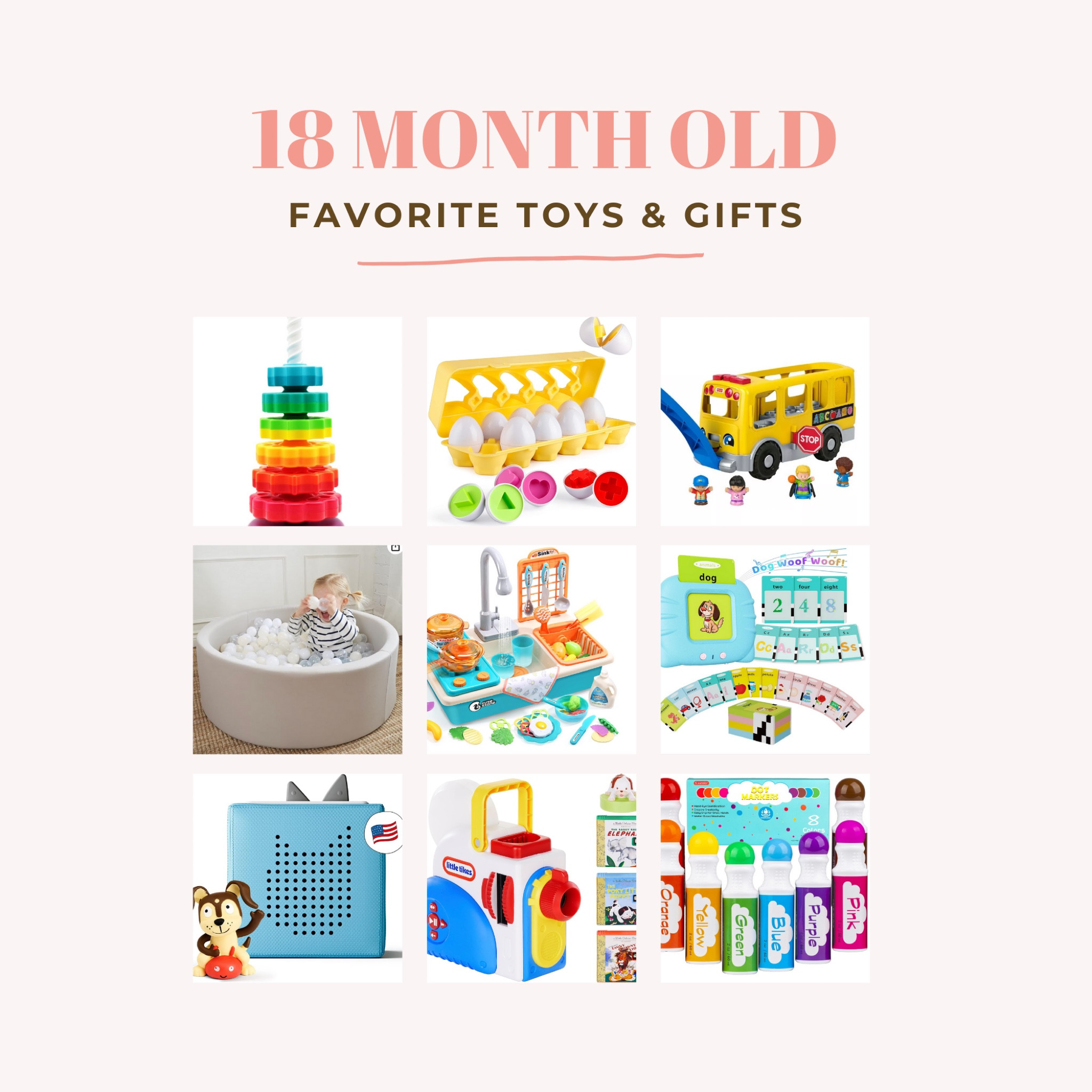 Gift ideas for 18 month olds. Because we know a 1 year old and 2 year old are very different 

#LTKKids #LTKHoliday #LTKGiftGuide
