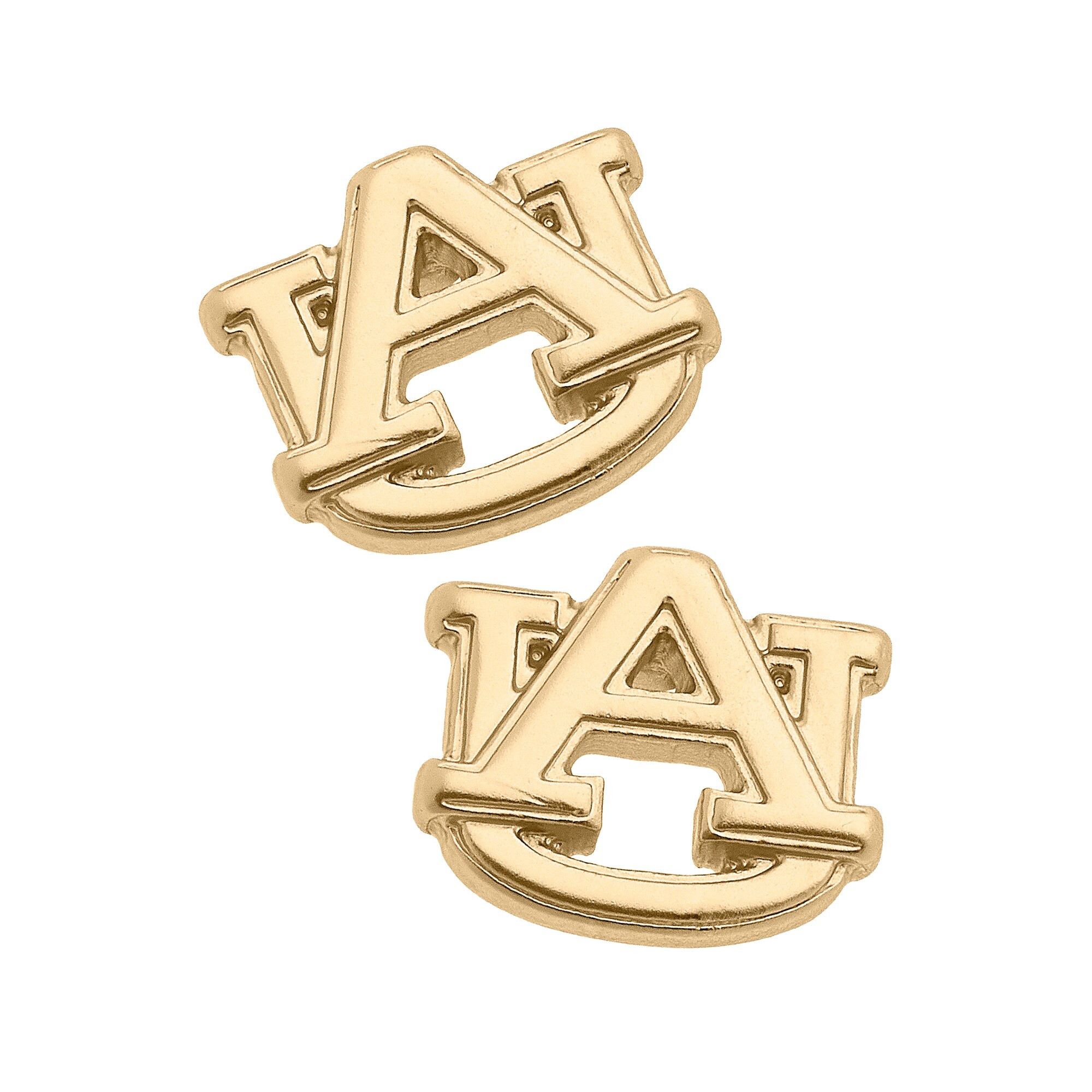 Auburn Tigers Women's 24K Gold Plated Stud Earrings | Lids