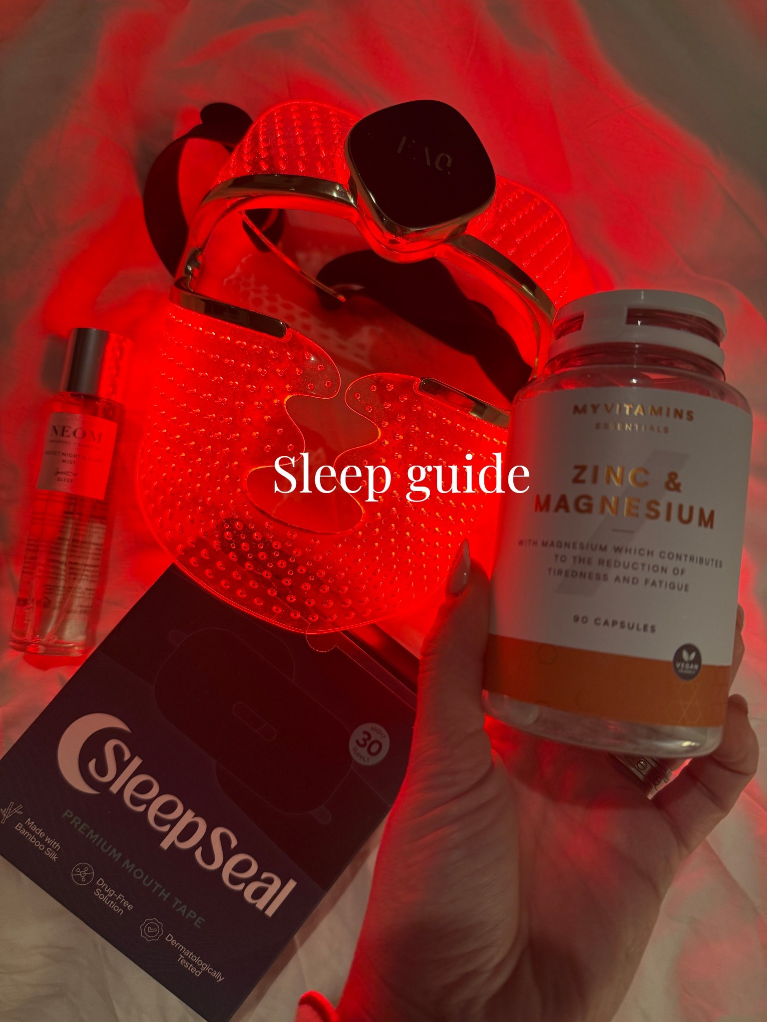 My healthy habits sleep guide: 

Bedroom window is left open for 1 hour before bed so the room is cold 🥶 
Cold rooms mean better sleep! 😴

I now take magnesium before bed every night. Red light therapy just before I go to sleep. My whoop data has shown I have more REM sleep and recovery when I use red light before bed. Sleep spray to help relax and I just started using mouth tape this week so will report back if whoop AI Says it’s working

Sleep mask discount codes 
Foreo FAQ202 30EMILY takes over £200 off! 

Current body discount code: ELR gets 20% off 

#health #sleep #bestredlight 

#LTKbeauty #LTKfitness #LTKuk