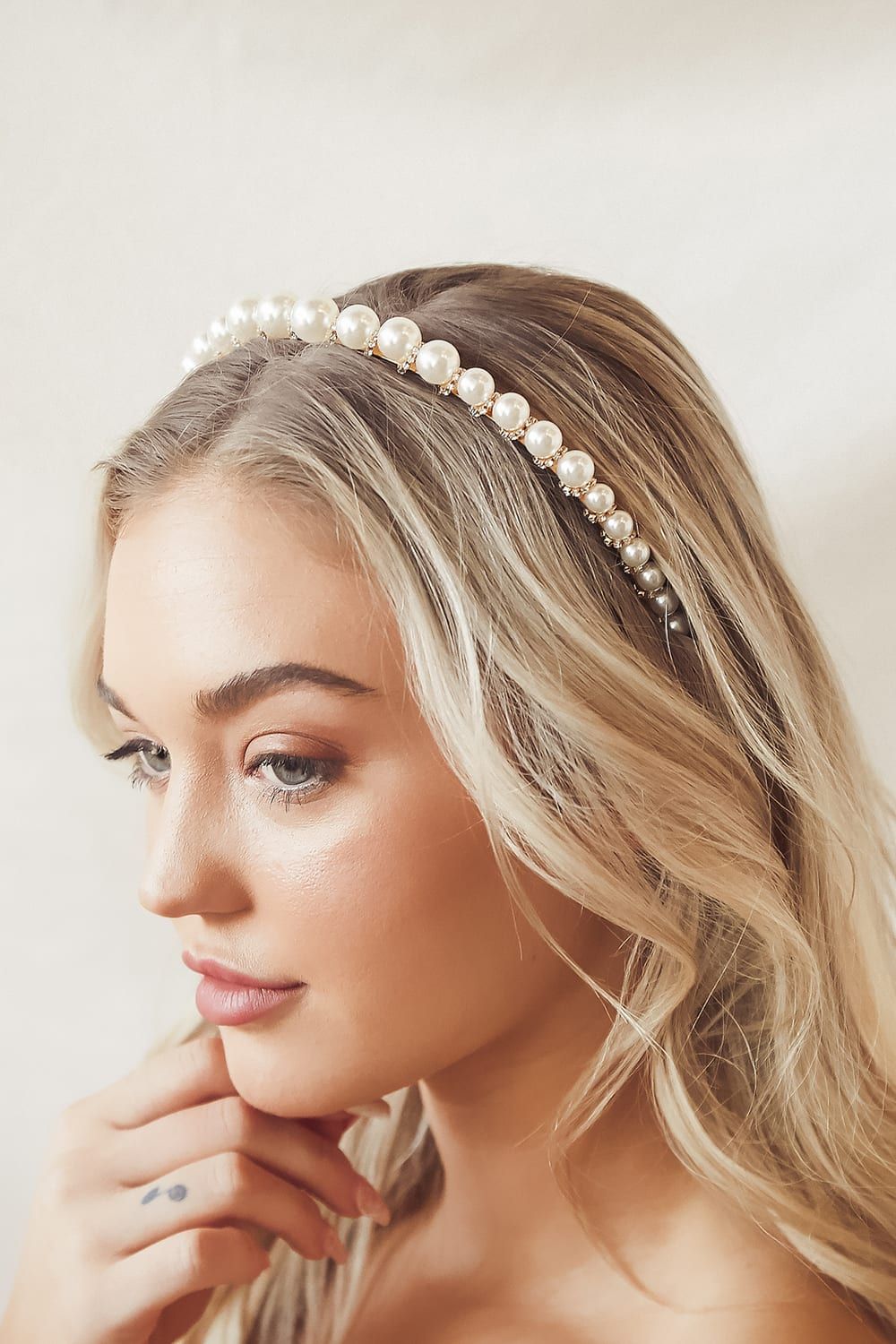 Belle of the Ball Gold Rhinestone and Pearl Headband | Lulus (US)