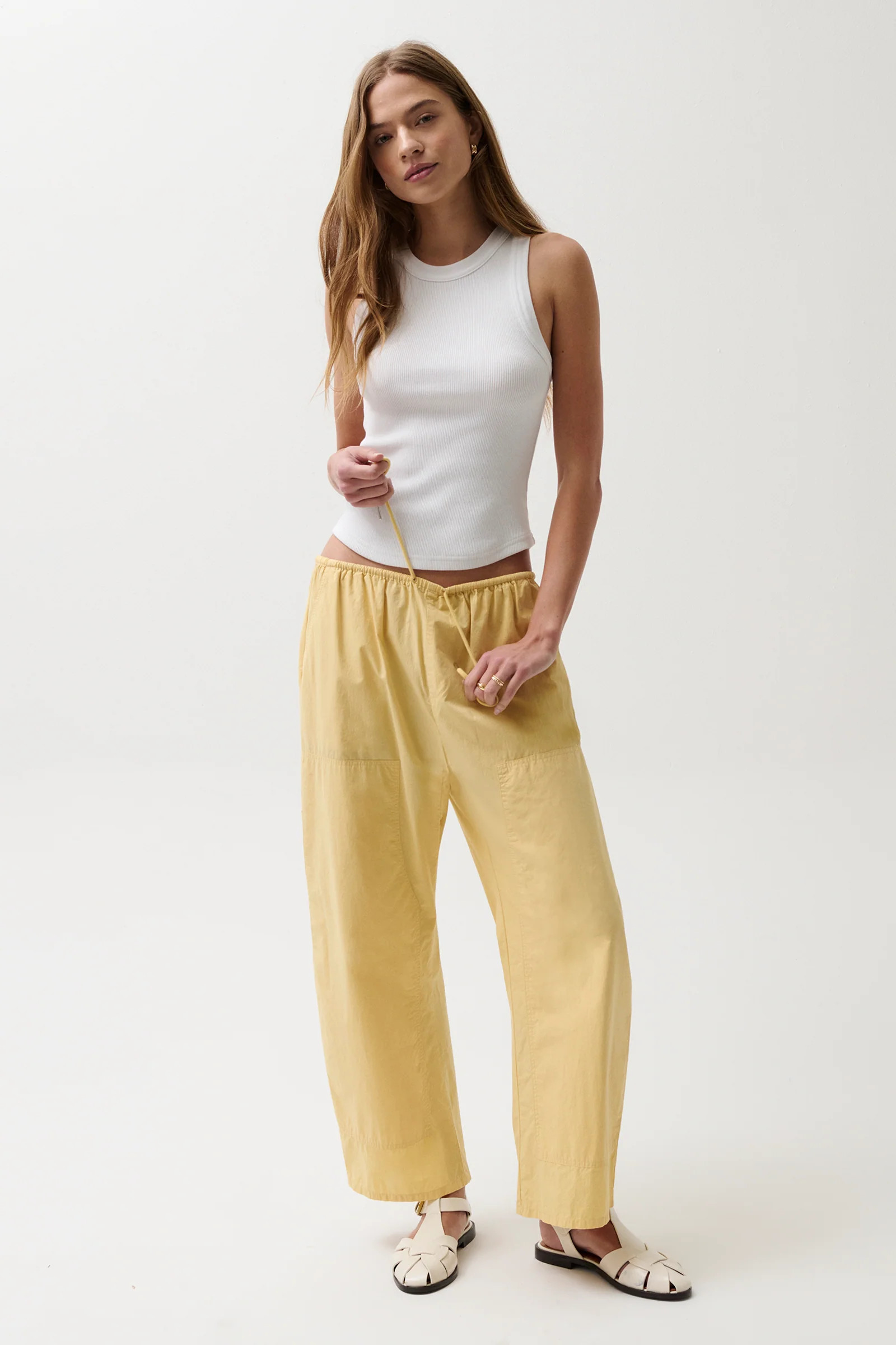 Theo Poplin Pant - Light Turmeric | Pistola Denim
