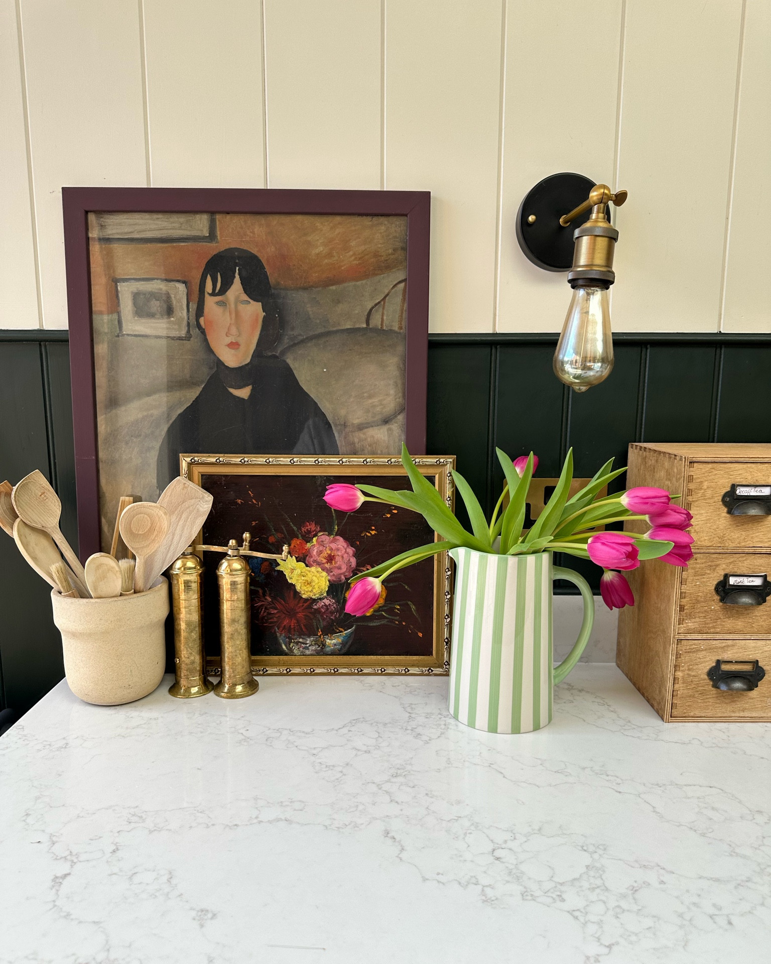 Stripy vase for spring flowers.

#LTKunder100 #LTKhome #LTKeurope