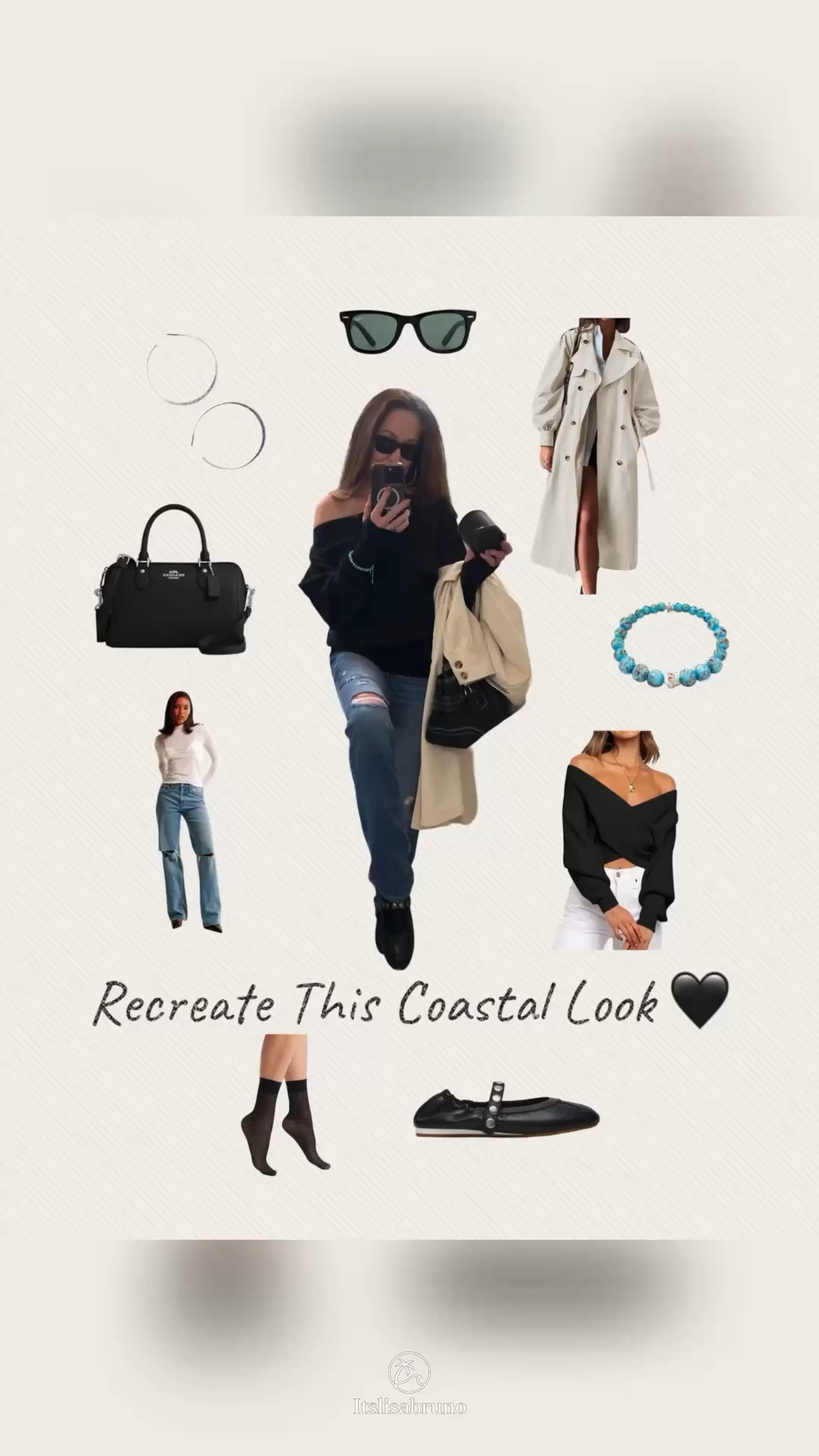 From a daytime stroll to dinner by the water 🌊 This look is one of my go-to effortless outfits that always feels put together without trying too hard.

Easy layers, soft denim, and elevated accessories make this perfect for transitioning from day to night—whether it’s a casual afternoon or a coastal dinner. 🖤

#Ad #LTKStyle #LTKFinds #CoastalStyle #EffortlessStyle #DayToNight #ad


#LTKSeasonal #LTKootd #LTKOver40