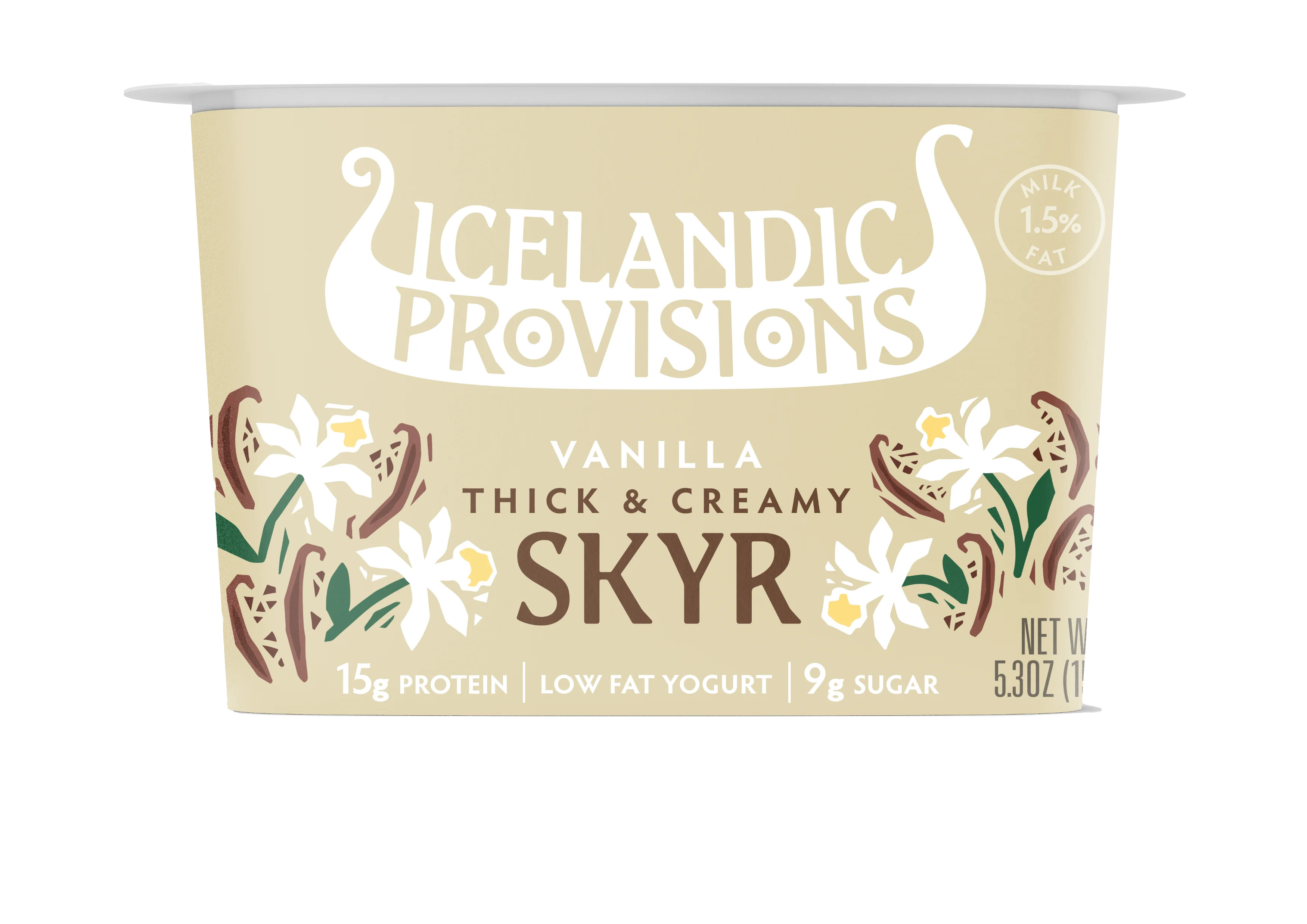 Icelandic Provisions Skyr, Vanilla Yogurt, 5.3 Ounce Plastic Cup | Walmart (US)