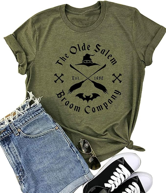 Hocus Pocus Halloween Shirts for Women Fall Tee Shirt Classic Halloween Movie Tops | Amazon (US)