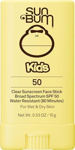 Sun Bum Kids SPF 50 Clear Face Stick Sunscreen - Travel Size, 0.53 oz | Amazon (US)