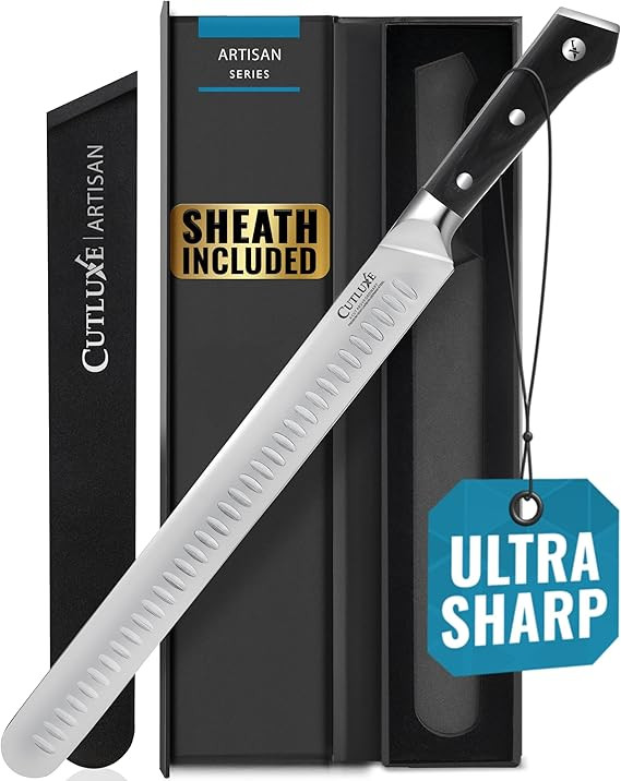 Cutluxe Slicing Carving Knife – 12" Brisket Knife, Meat Cutting and BBQ Knife – Razor Sharp G... | Amazon (US)