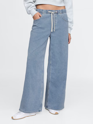 Mid Rise Knit Easy Baggy Jeans | Gap (US)