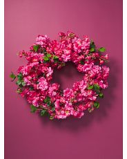 24in Artificial Cherry Blossom Wreath | HomeGoods