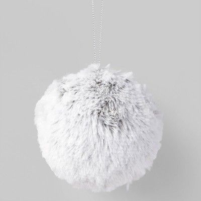 Faux Fur Round Ball Christmas Tree Ornament - Wondershop™ | Target