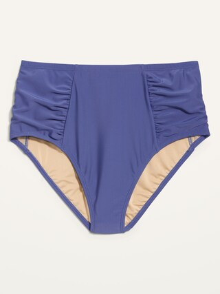 High-Waisted Ruched Swim Bottoms for Women | Old Navy (US)