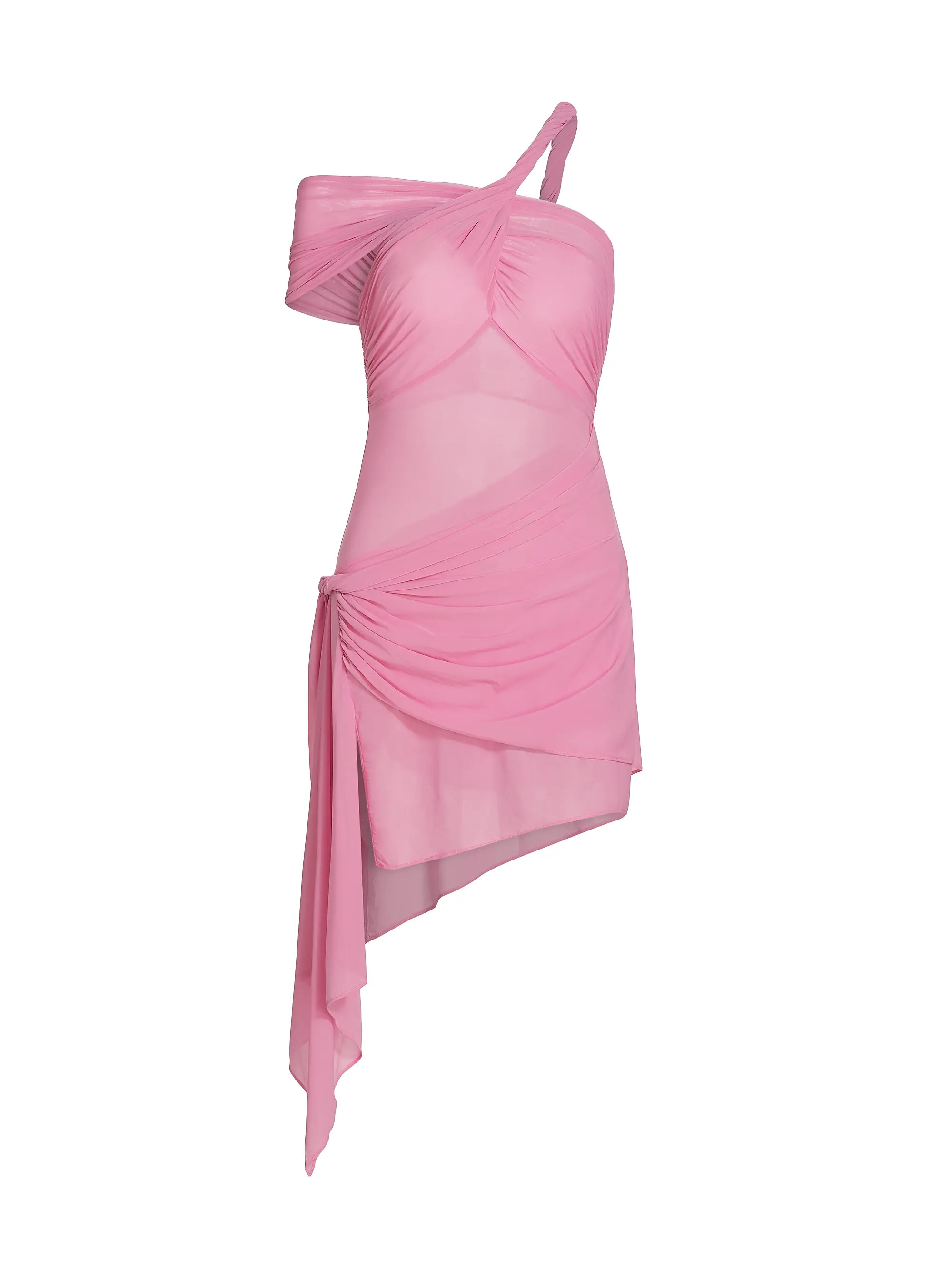 Izel Asymmetric Twisted Minidress | Saks Fifth Avenue