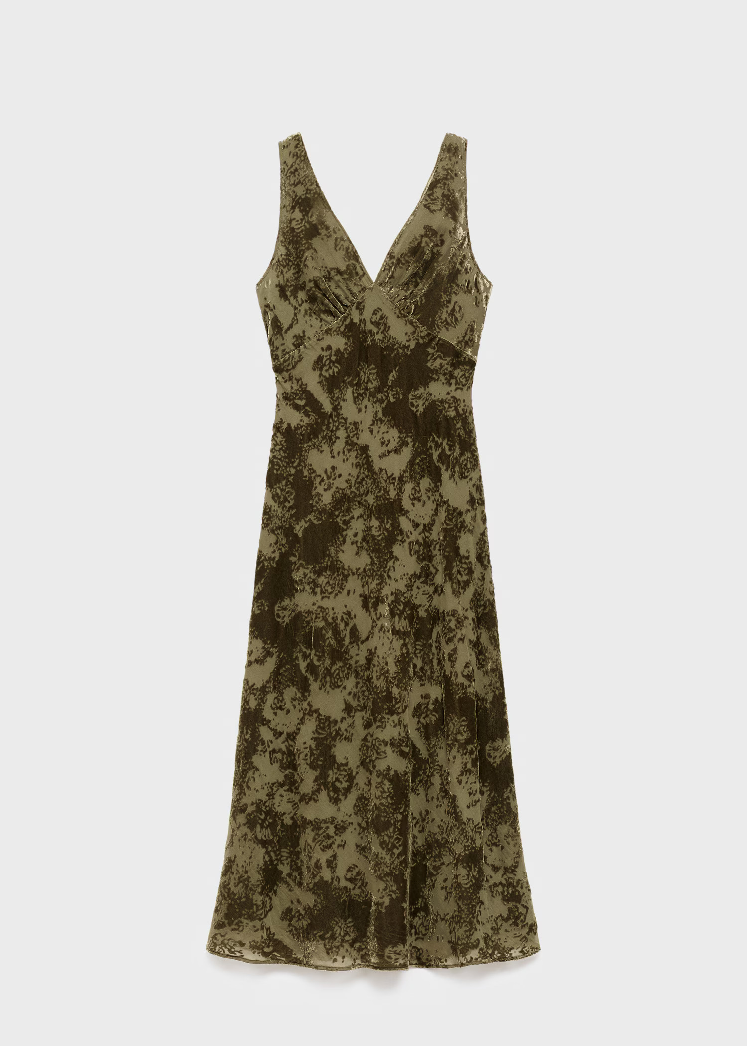 Jacquard V-neck dress - Women | MANGO USA | Mango (US/MX/AU)