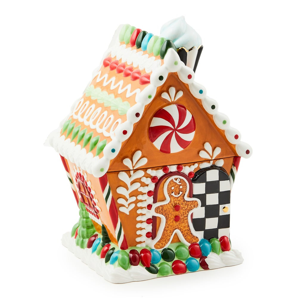Bake Shop Gingerbread House Cookie Jar | MacKenzie-Childs