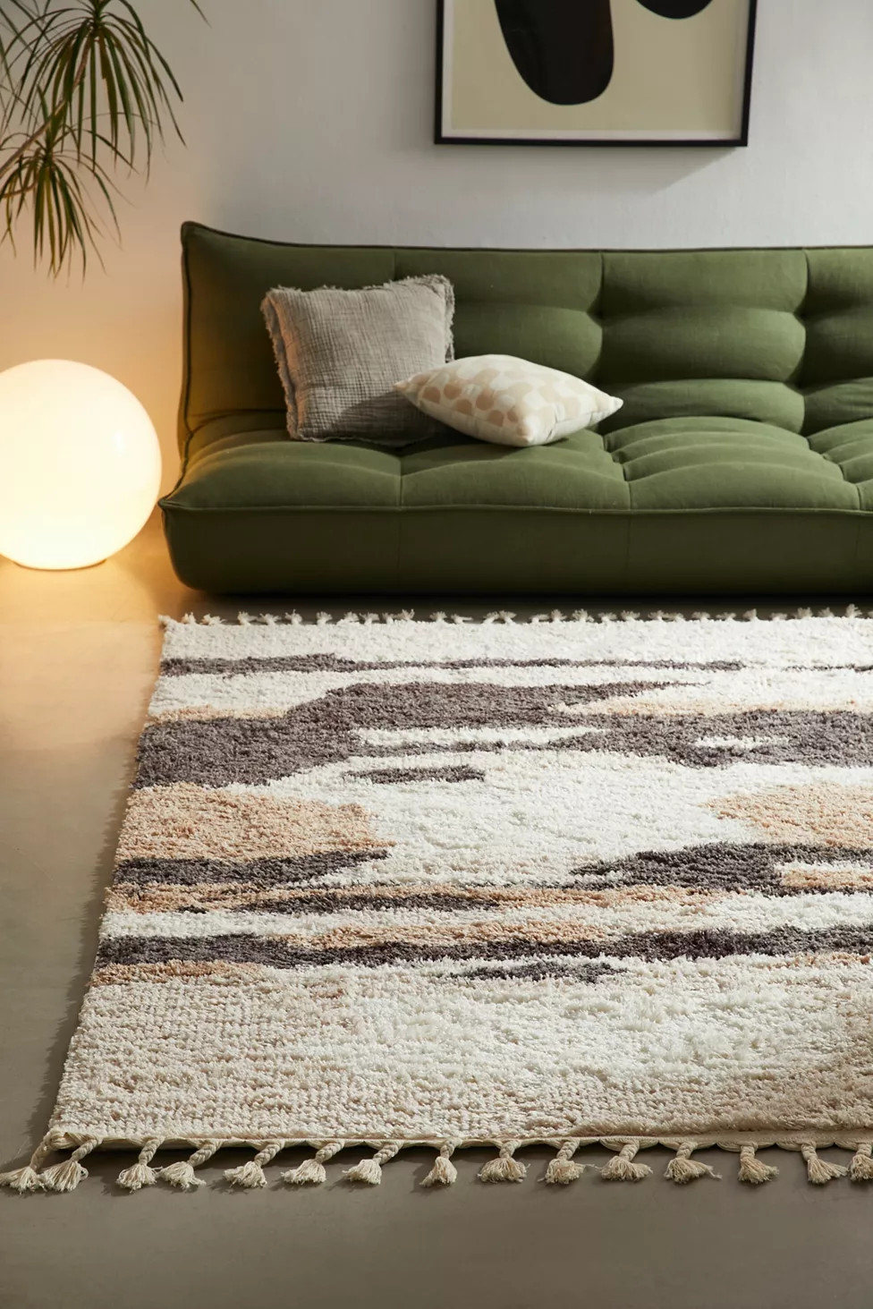 Storm Sky Abstract Shag Rug | Urban Outfitters (US and RoW)