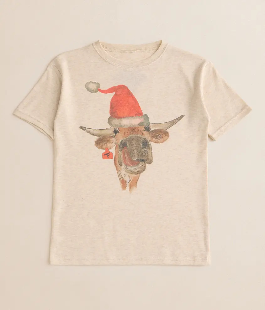 Girls - Holiday Cow T-Shirt | Buckle