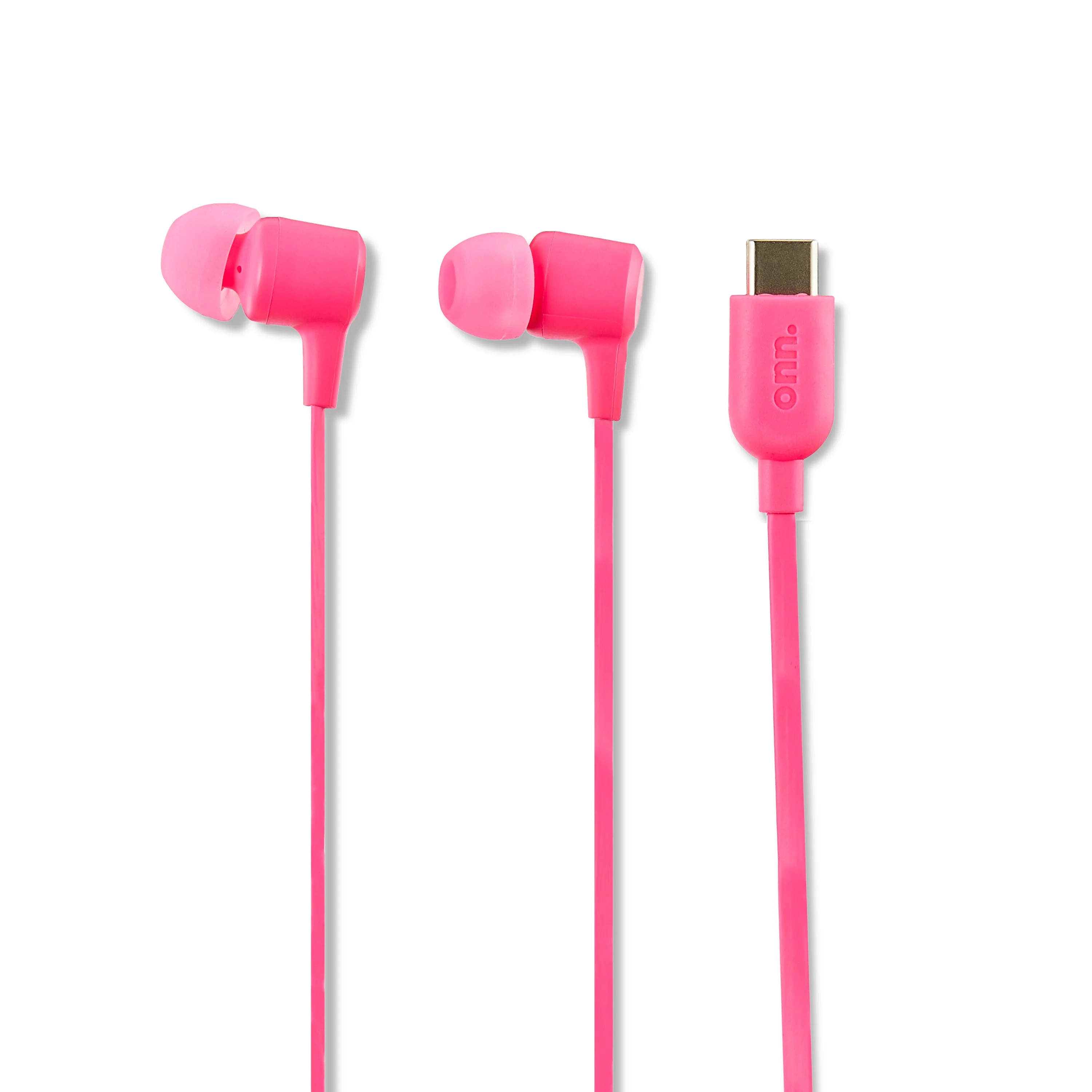 onn. Earphones with USB-C Connector, Pink | Walmart (US)