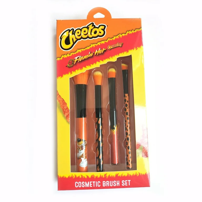 Flamin' Hot Cheetos 4PC Cosmetic Brush set - Walmart.com | Walmart (US)