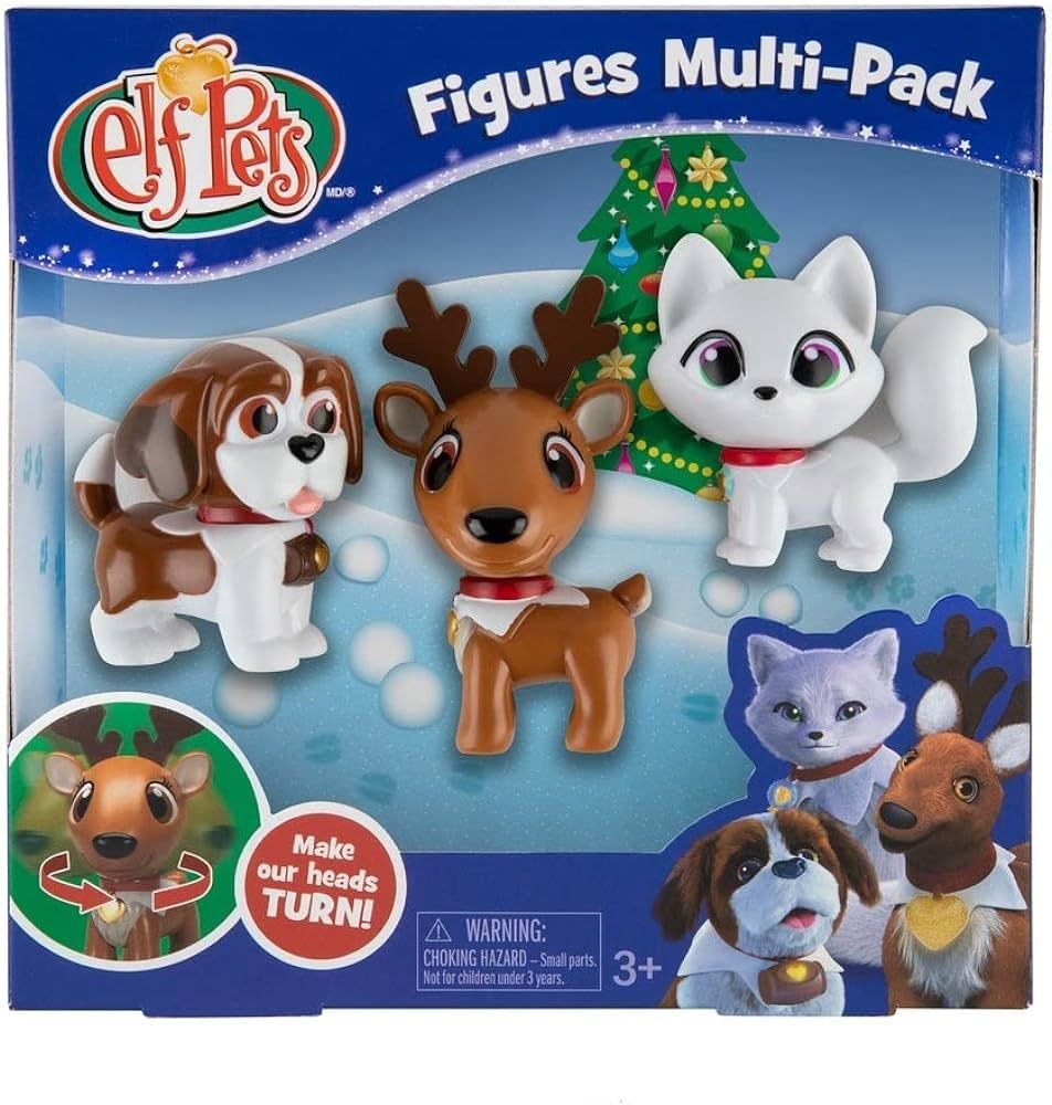 The Elf on the Shelf - Elf Pets Figures Multipack Includes St. Bernard, Reindeer, and Arctic Fox! | Amazon (US)