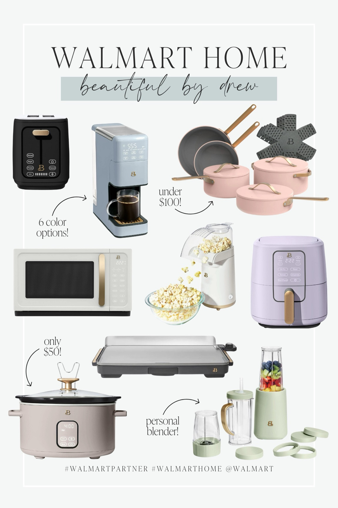 I am in love with the beautiful by Drew appliances at @Walmart! 😍 they come in so many fun colors and are such good quality at an incredible price point! #walmartpartner #walmarthome

#LTKHome