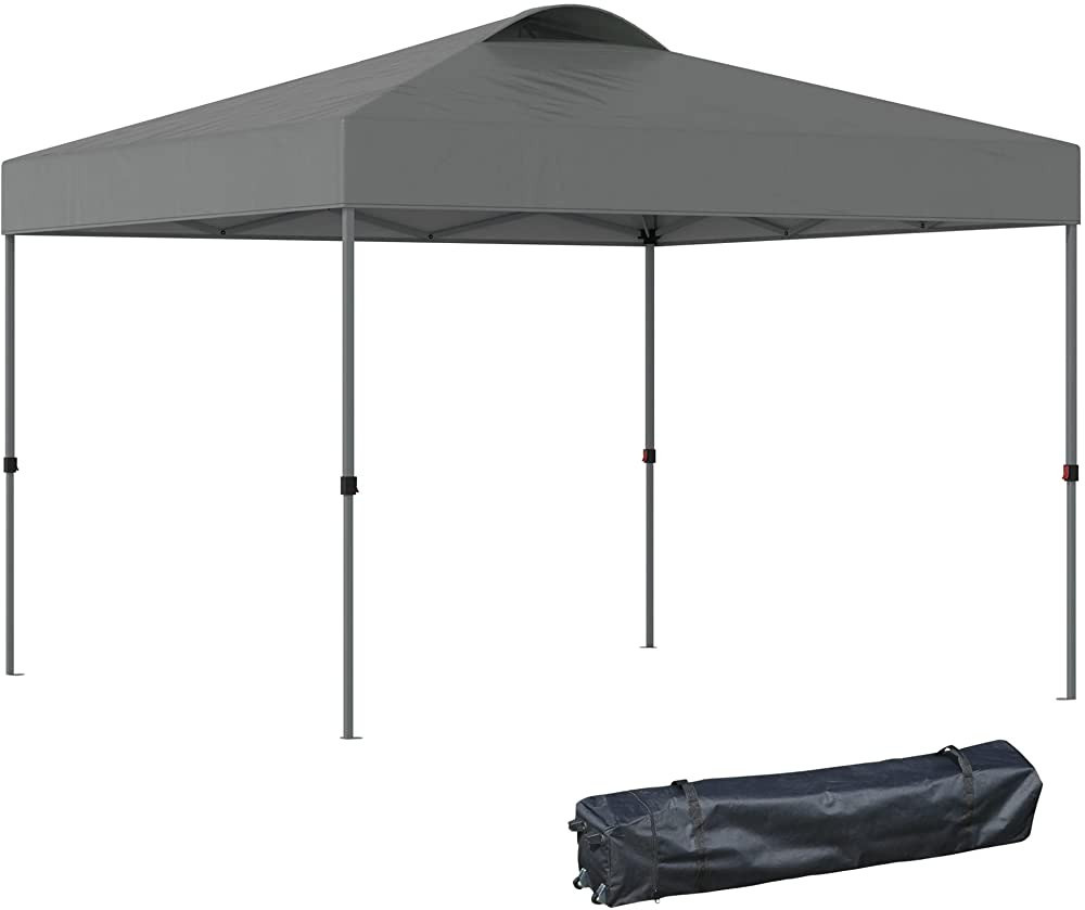 Outsunny 10' x 10' Pop Up Canopy Event Tent with 3-Level Adjustable Height, Top Vent Window Desig... | Amazon (US)