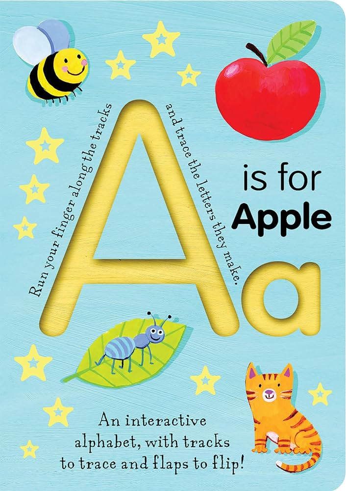 A is for Apple: An Interactive Alphabet With Tracks to Trace and Flaps to Flip! (Smart Kids Trace... | Amazon (US)
