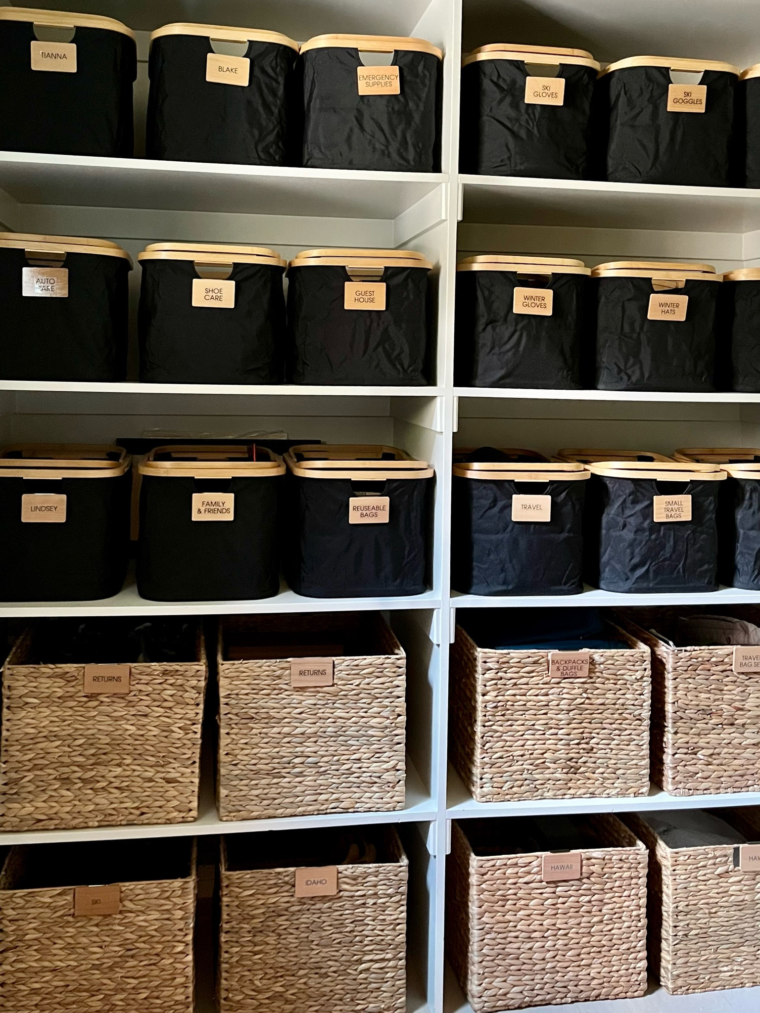 Love these collapsible bins with handles! We used them for a variety of things here for easy grab-and-go access. 

#home #thetracyway #organize

#LTKhome