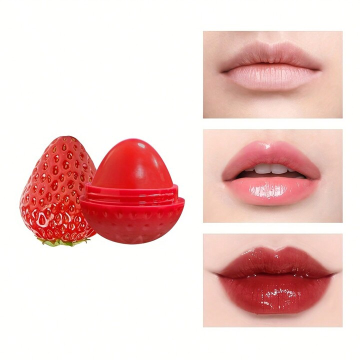 1 Pieza Bálsamo Labial Con Sabor A Fresa, Mejora El Volumen De Los Labios, Duradero, Hidratante,... | SHEIN