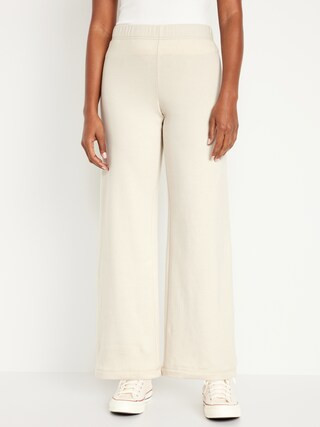 High Waisted Fleece-Lined Wide Leg Leggings for Women | Old Navy (US)