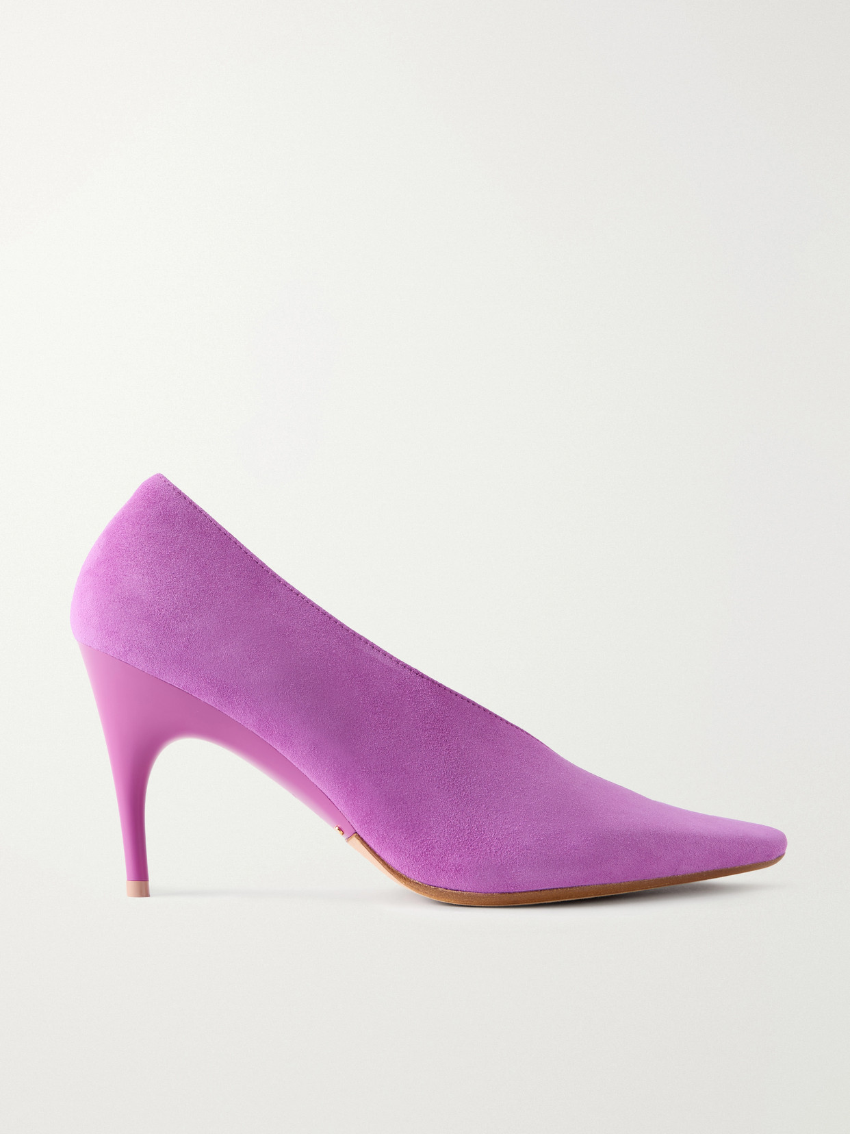 Balenciaga - Duchesse Suede Pumps - Unknown | NET-A-PORTER (US)