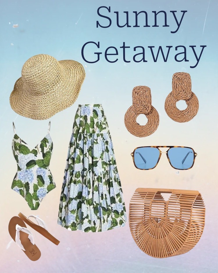 Embrace effortless vacation style with this sunny getaway look. From breezy florals to woven accessories, this collection has everything you need for chic coastal vibes. Perfect for beach days, brunch dates, and sunset strolls.

#LTKStyleTip #LTKTravel #LTKSwim