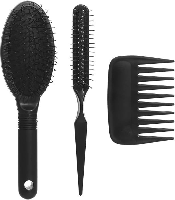 obeoby 3Pcs Wig Brush Comb Set, Loop Wig Brush Hair Extension Wide-Tooth and Edge Combs for Human... | Amazon (US)