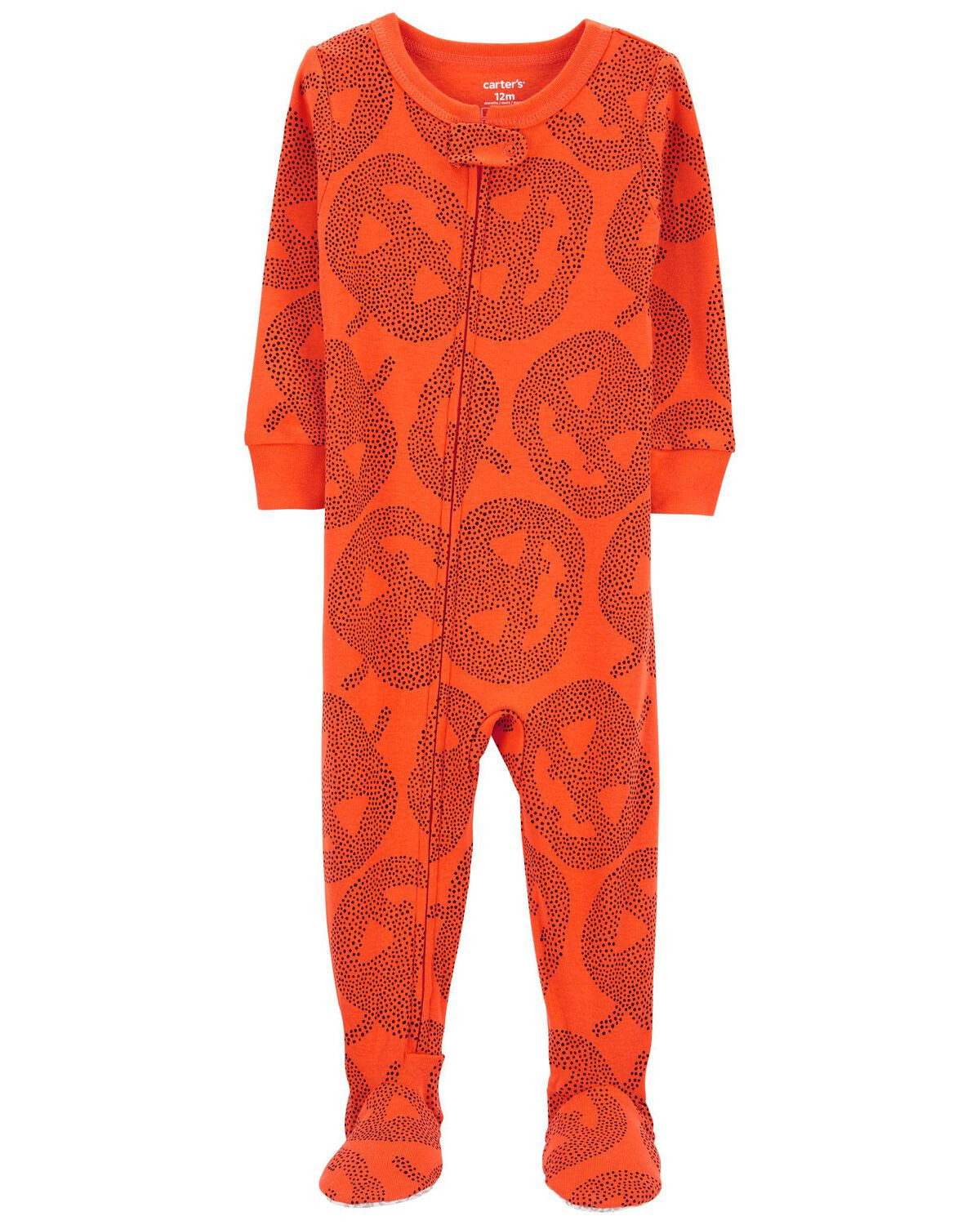 Orange Toddler 1-Piece Halloween 100% Snug Fit Cotton Footie Pajamas | carters.com | Carter's