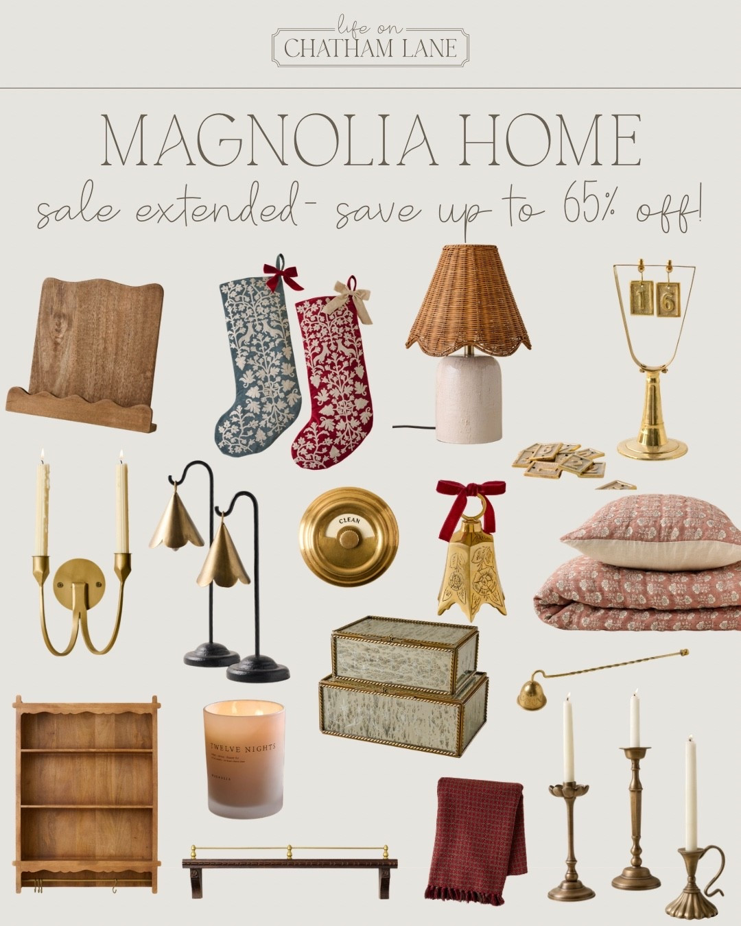 Sale alert!  Magnolia has extended their cyber Monday sale!  Save up to 65% off home and holiday decor!  Such pretty pieces! 

#LTKHoliday #LTKHome #LTKSaleAlert