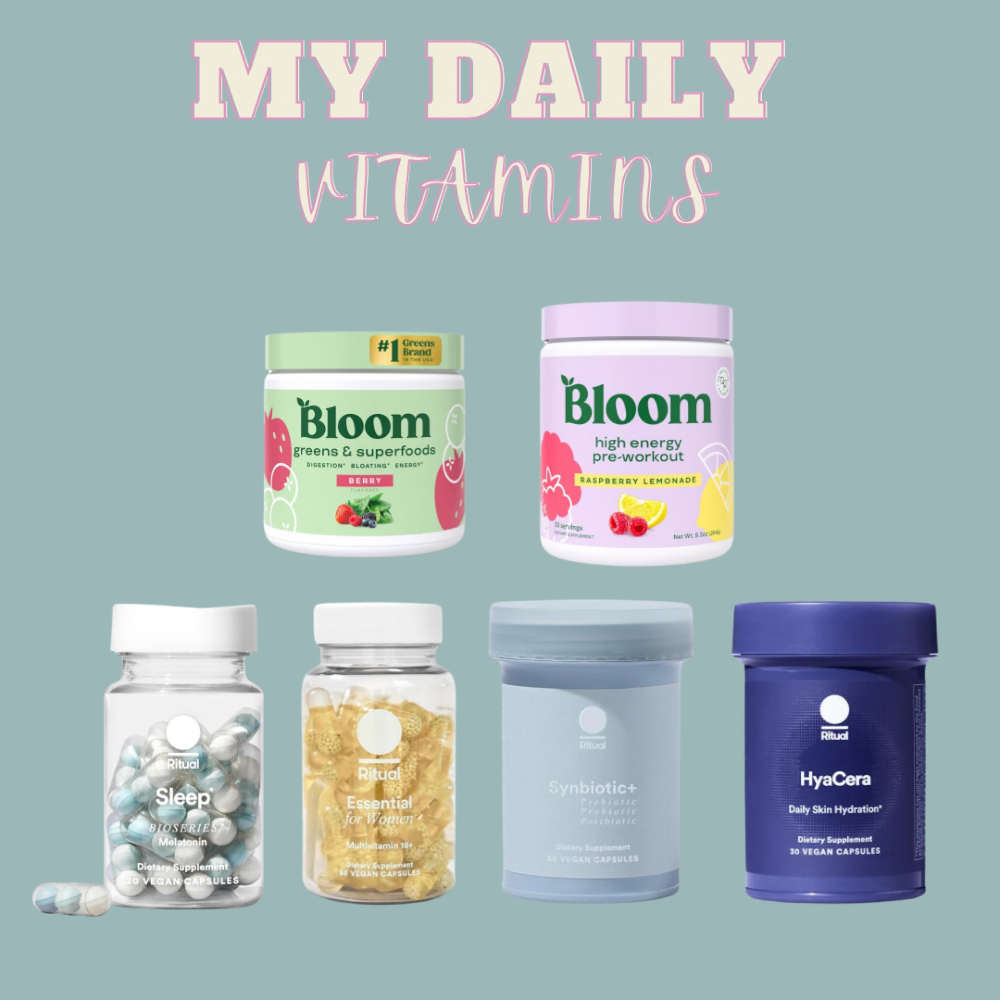 My Daily vitamins! Best convo EVER!🩵 my hair and skin it’s looking soo good! 
Get them and thank me later!☺️

#LTKSpringSale #LTKsalealert #LTKfindsunder100