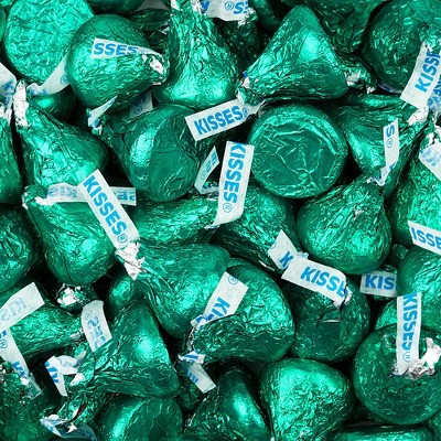 90 Pcs Green Candy Hershey's Kisses Milk Chocolates | Target