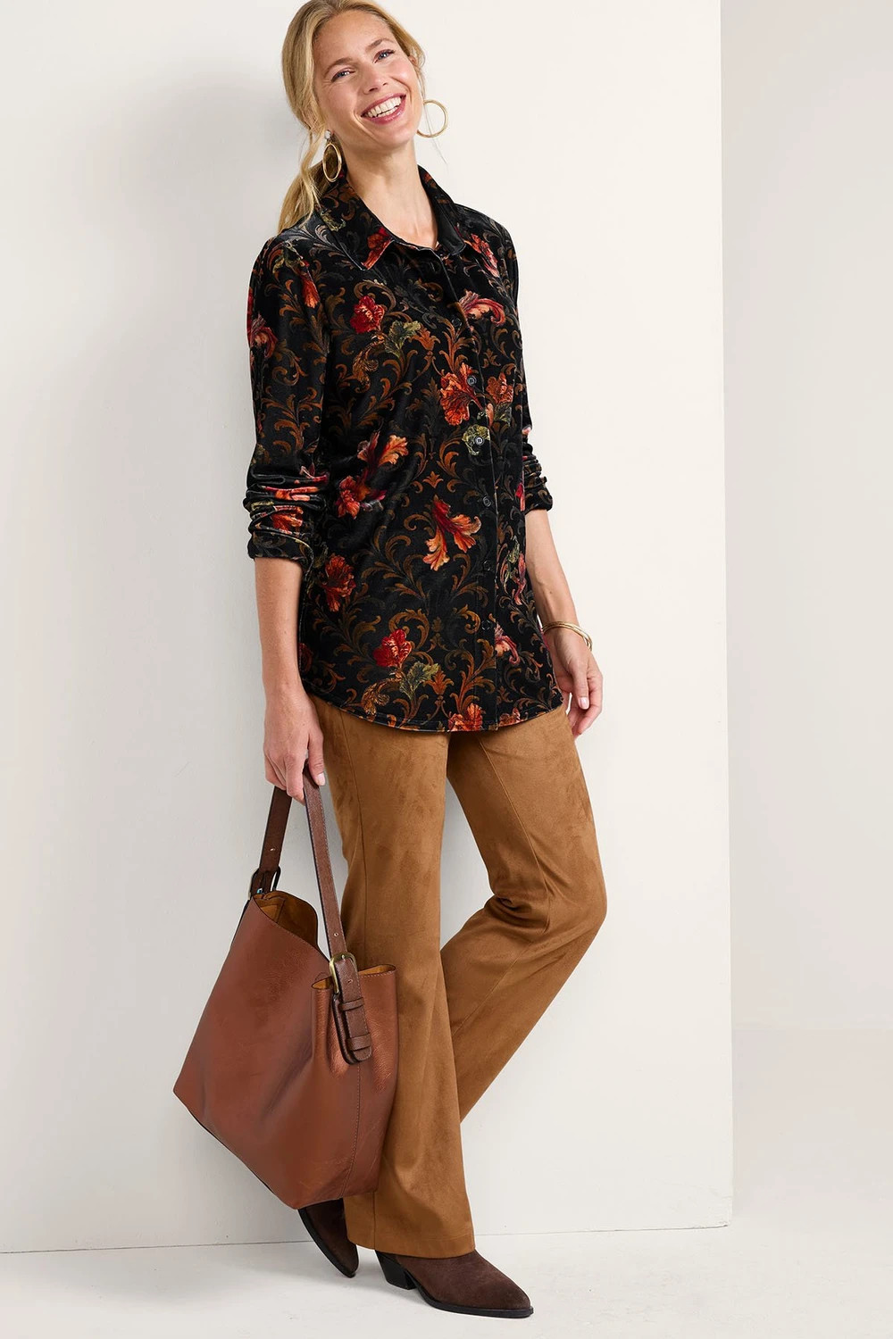 Velvet Boyfriend Baroque Tunic Shirt | Soft Surroundings
