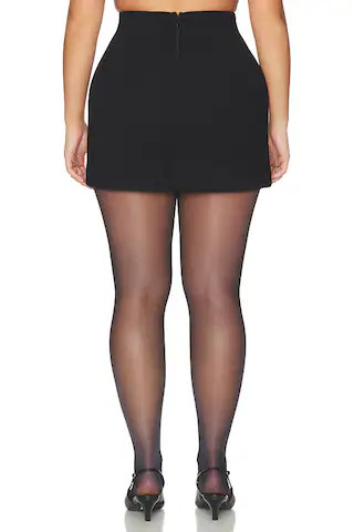 Soft Stretch Ponte Mini Skirt in Black001 | Revolve Clothing (Global)