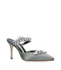 Satin Lurum Mules 90 | Harrods