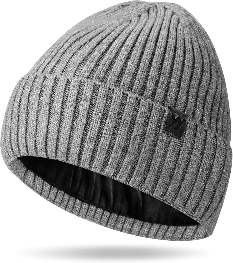 Winter Beanie Hat for Men & Women, Fleece Lined Thermal Knit Hat Ski Beanie Skull Cap Cuffed Cap ... | Amazon (US)