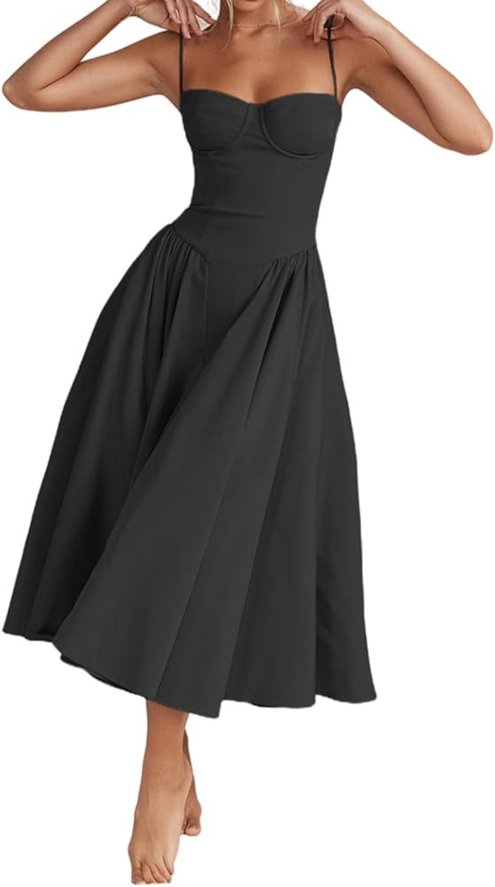 Elegant French Retro Long Gown with Palace Style for Summer - Dopamine Dressing Strapless Dress f... | Amazon (US)