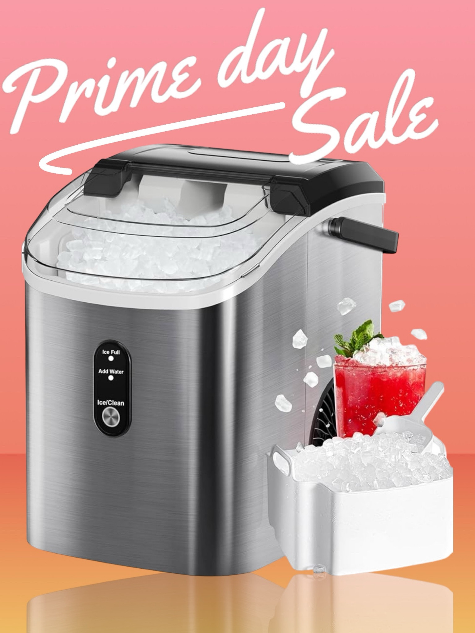 Let’s be honest, nugget ice is superior! Sonic has the best but unfortunately I don’t live near one, so this gem will do! This beauty makes perfect nugget ice in just 12 minutes!! Ummm yes please 🩷

#LTKSaleAlert #LTKSummerSales #LTKHome