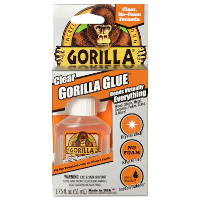 Gorilla  Clear 1.75-fl oz Liquid Extreme Condition Multipurpose Adhesive | Lowe's