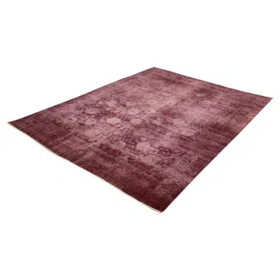 One-of-a-Kind Hand-Knotted 1980s 9'7" x 12'2" Wool Area Rug in Burgundy | Wayfair North America