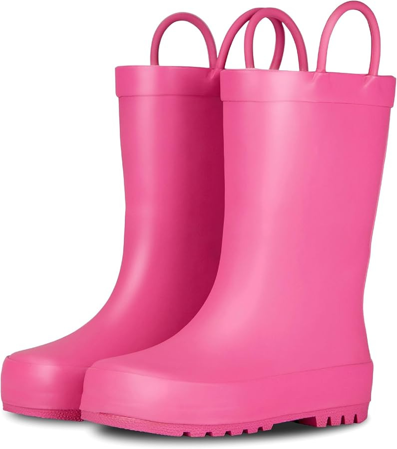 Lone Cone Premium Natural Rubber Rain Boots for Toddlers and Kids with Solid Design | Amazon (US)