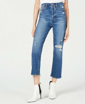 Kendall + Kylie | Women's The Icon High Rise Straight Jeans | Blue Size 26 x 25  | eBay | eBay US