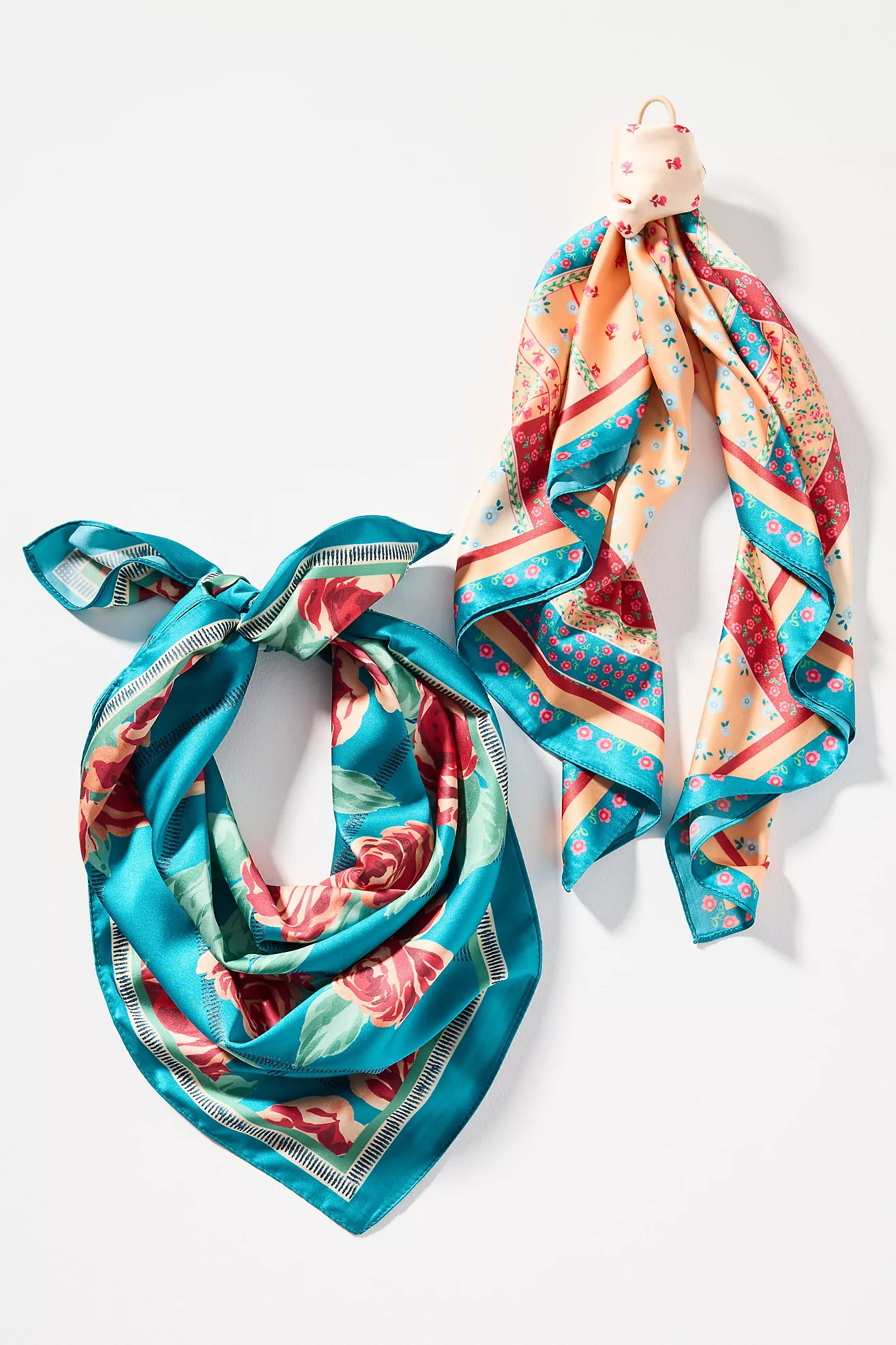 Summer Fruits Printed Hair Scarves, Set of 2 | Anthropologie (US)
