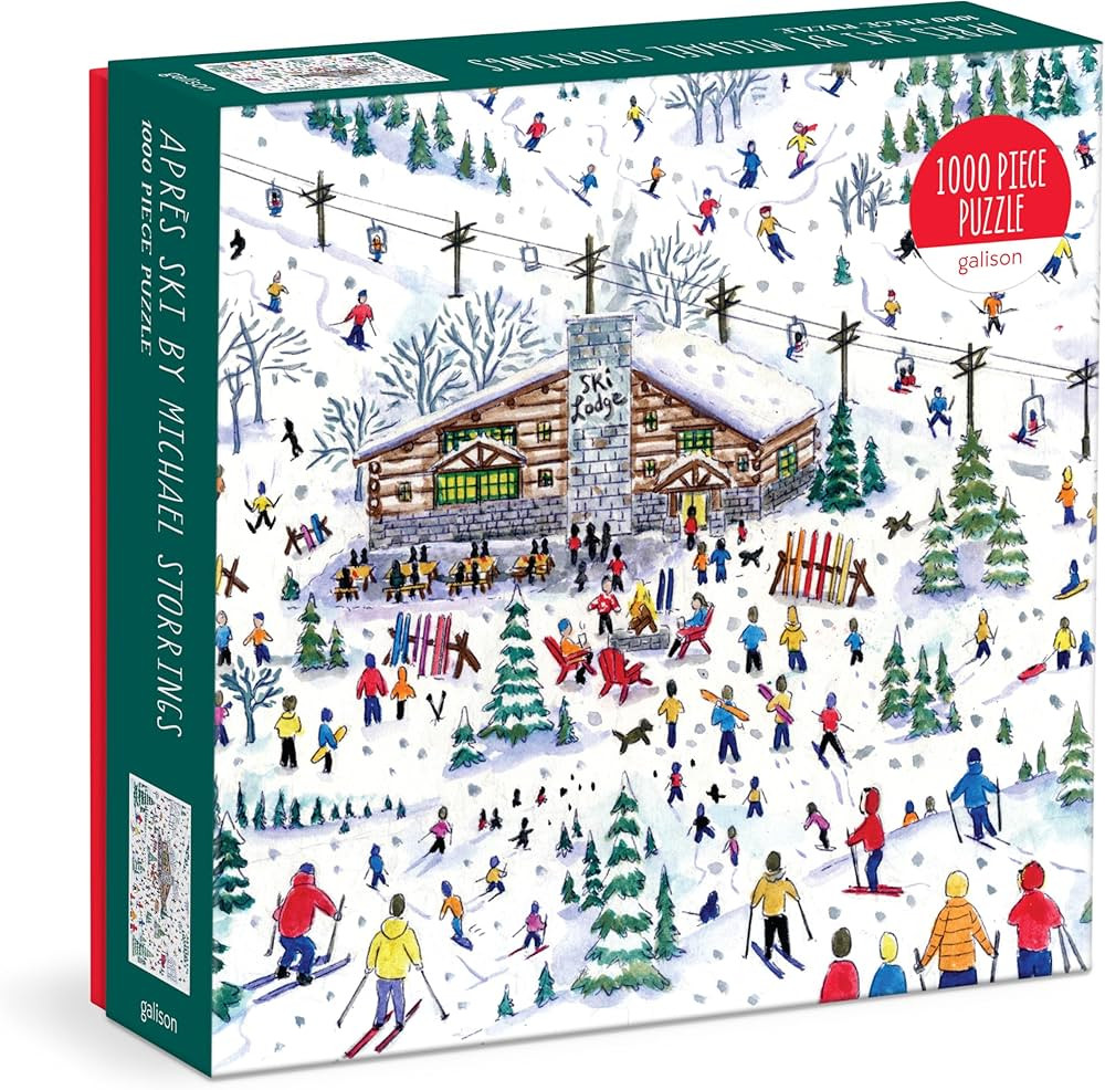 Galison Michael Storrings Apres Ski 1000 Piece Puzzle, Multicolor | Amazon (US)